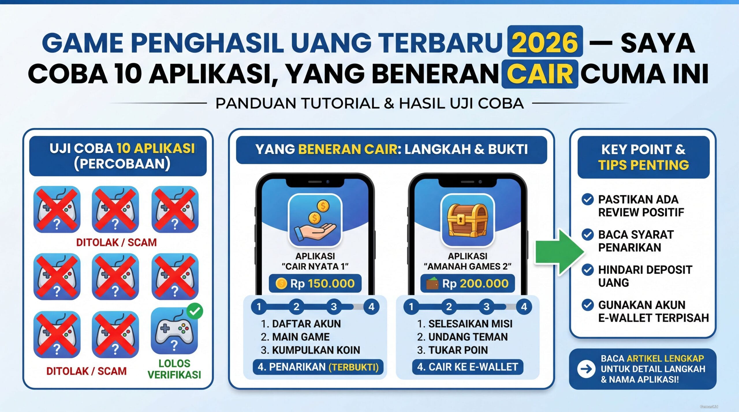 Game Penghasil Uang Terbaru 2026 — Saya Coba 10 Aplikasi, yang Beneran Cair Cuma Ini