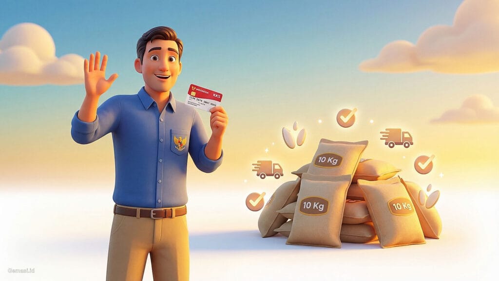 Ilustrasi Update Bansos Beras 10 Kg Cair Februari, Ini Cara Ambilnya